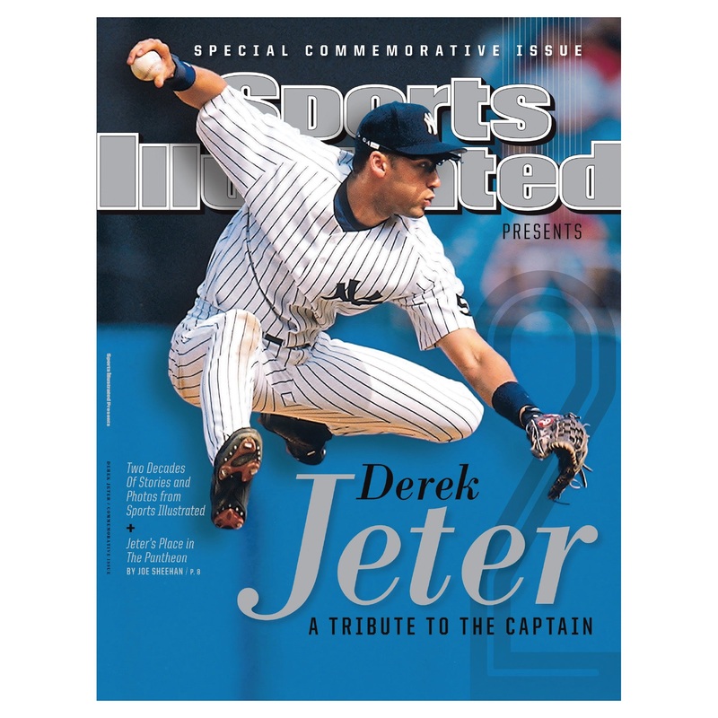 Derek Jeter – Commemorative Issue Sports Illustrated Cover – Peel & Stick Poster – Official MLB – New York Yankees – Reusable Vinyl Wall Decal
