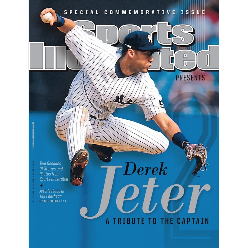 Derek Jeter – September 2014 Commemorative Sports Illustrated Cover – Peel & Stick Poster – Official MLB – New York Yankees – Reusable Vinyl Wall Decal