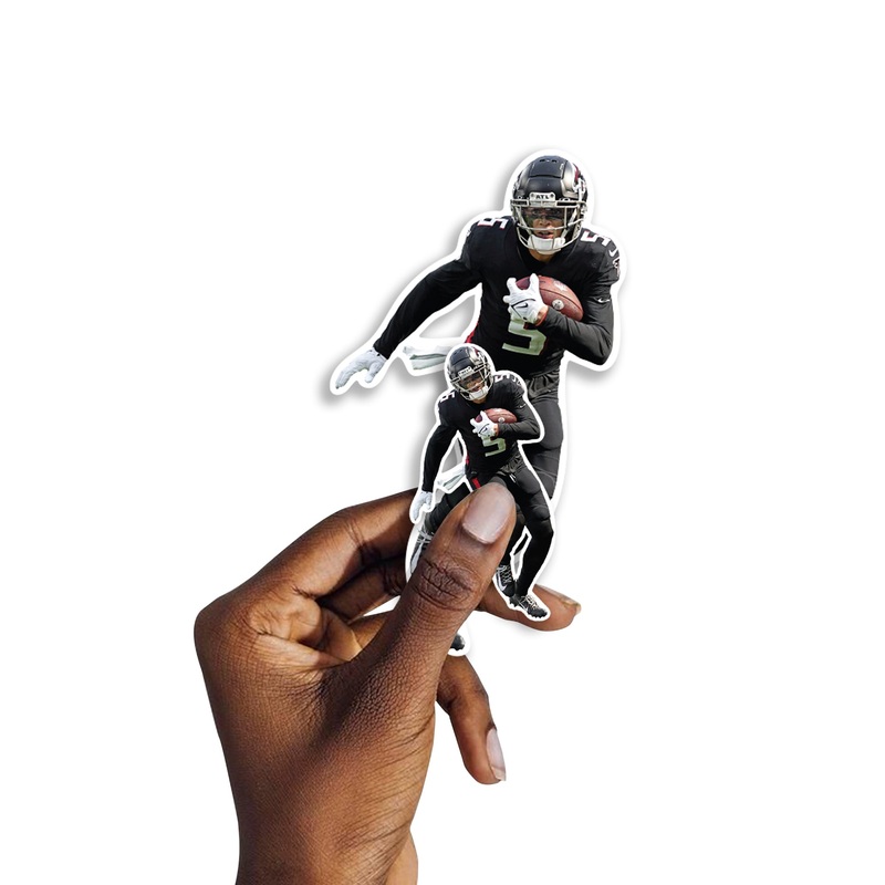 Drake London – 5 Minis (Mixed Sizes) – Official NFL – Atlanta Falcons – Reusable Vinyl Decals