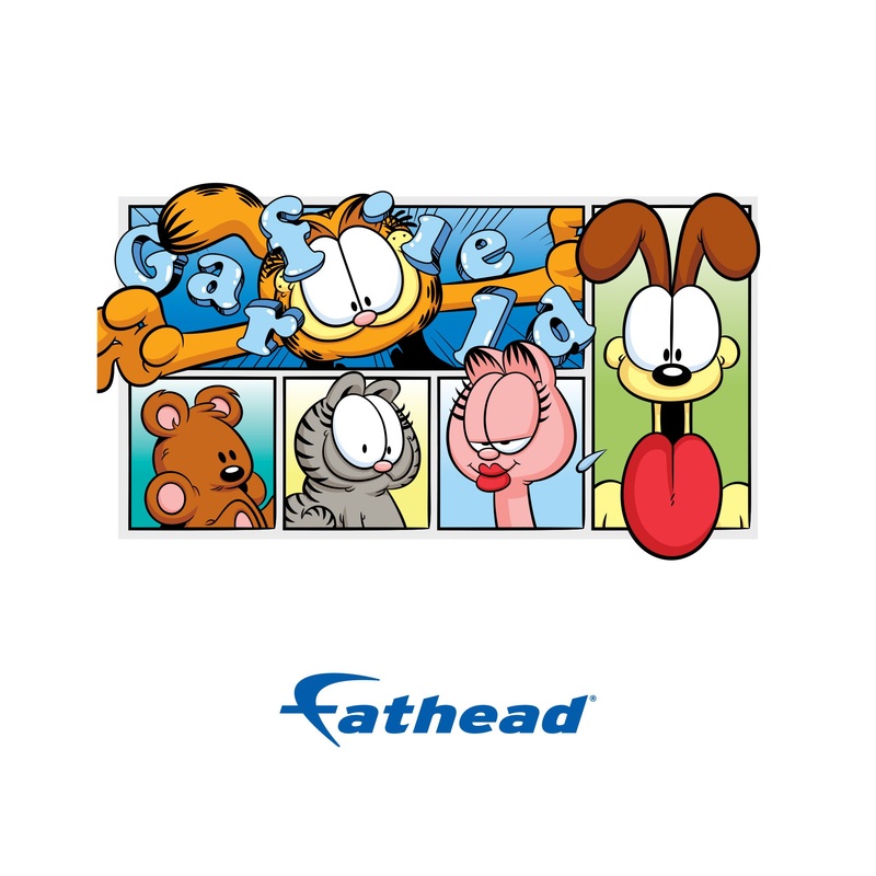 Garfield Characters – Peel & Stick Poster – Official Nickelodeon – Reusable Vinyl Wall Decal