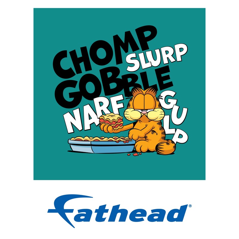 Garfield – Eating – Peel & Stick Poster – Official Nickelodeon – Reusable Vinyl Wall Decal