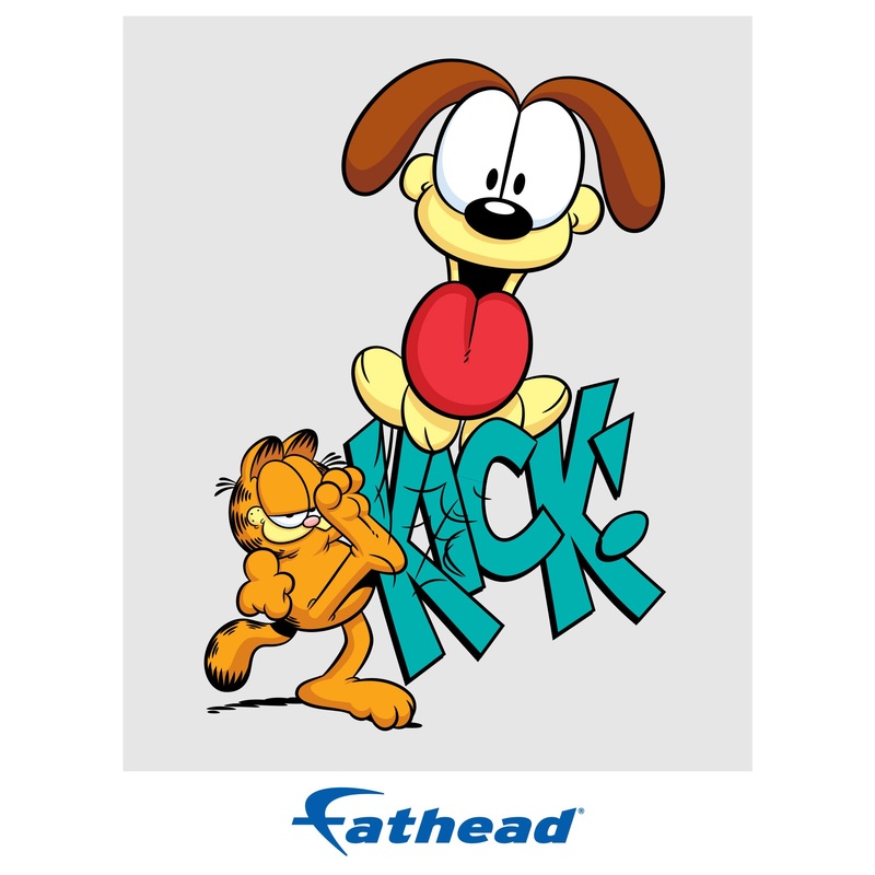 Garfield – Kick Poster – Peel & Stick Poster – Official Nickelodeon – Reusable Vinyl Wall Decal