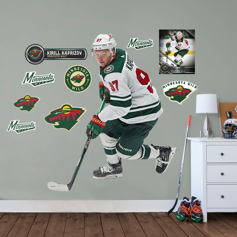 Kirill Kaprizov – RealBig Collection – Official NHL – Minnesota Wild – Reusable Vinyl Wall Decals #2