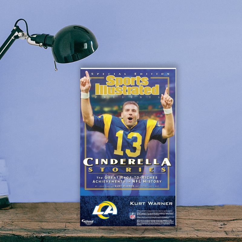 Kurt Warner – February 2000 Sports Illustrated Cover – Mini Stand Out – Official NFL – St. Louis Rams – Cardstock Cutout