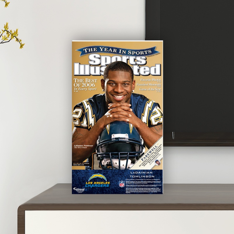 LaDainian Tomlinson – December 2006 Sports Illustrated Cover – Mini Stand Out – Official NFL – San Diego Chargers – Cardstock Cutout