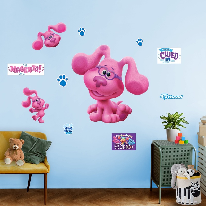 Magenta – Blue’s Clues – RealBig Collection – Official Nickelodeon – Reusable Vinyl Wall Decals