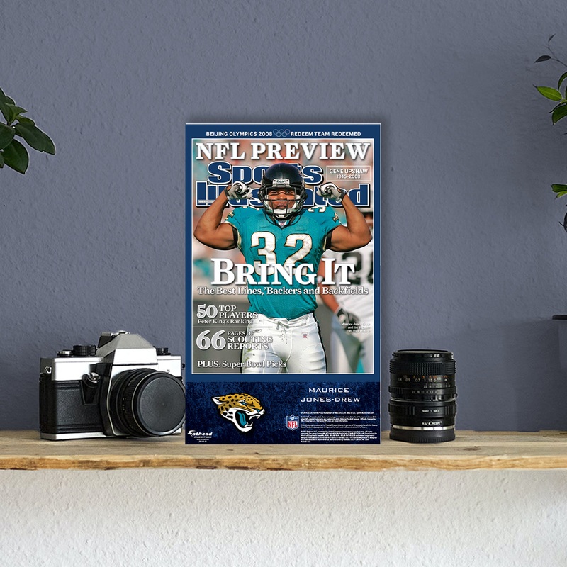 Maurice Jones-Drew – September 2008 Sports Illustrated Cover – Mini Stand Out – Official NFL – Jacksonville Jaguars – Cardstock Cutout