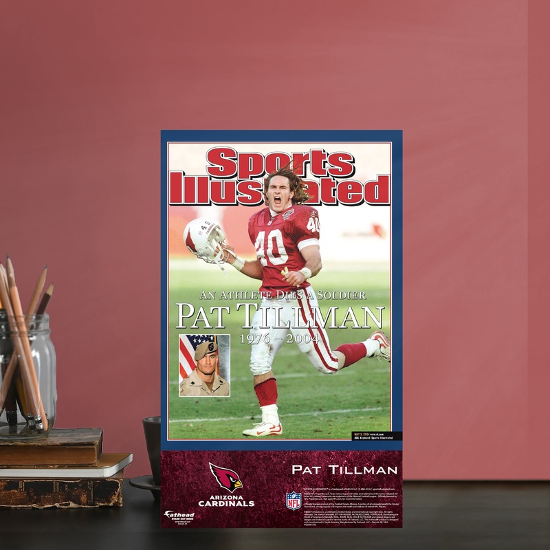 Pat Tillman – May 2004 Sports Illustrated Cover – Mini Stand Out – Official NFL – Arizona Cardinals – Cardstock Cutout