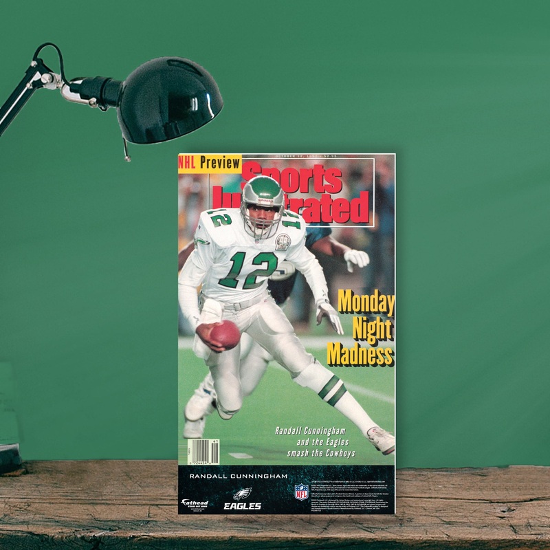 Randall Cunningham – October 1992 Sports Illustrated Cover – Mini Stand Out – Official NFL – Philadelphia Eagles – Cardstock Cutout