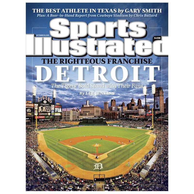 September 2009 Sports Illustrated Cover – Peel & Stick Poster – Official MLB – Detroit Tigers – Reusable Vinyl Wall Decal