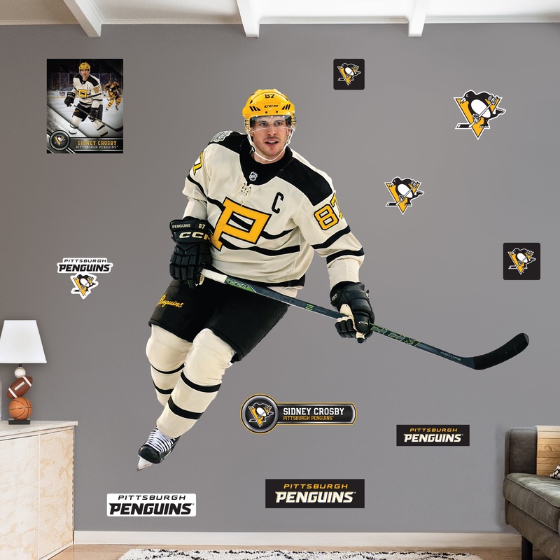 Sidney Crosby Winter Classic – RealBig Winter Classic Collection – Official NHL – Pittsburgh Penguins – Reusable Vinyl Wall Decals
