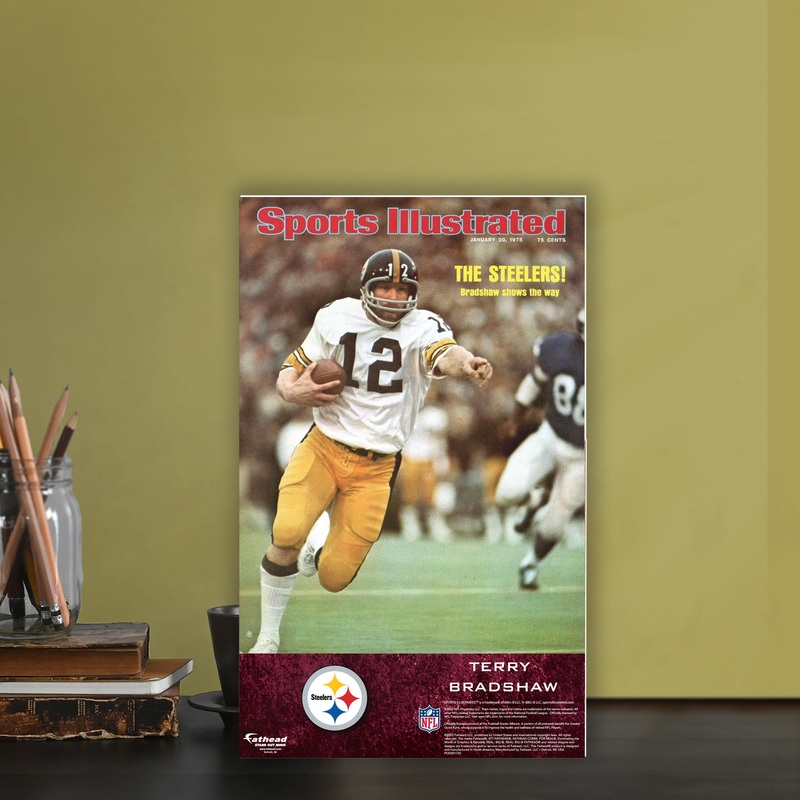 Terry Bradshaw – January 1975 Sports Illustrated Cover – Mini Stand Out – Official NFL – Pittsburgh Steelers – Cardstock Cutout