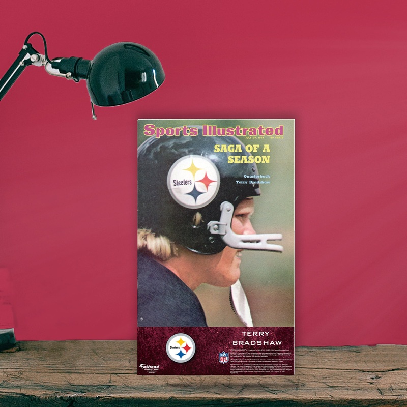 Terry Bradshaw – July 1974 Sports Illustrated Cover – Mini Stand Out – Official NFL – Pittsburgh Steelers – Cardstock Cutout