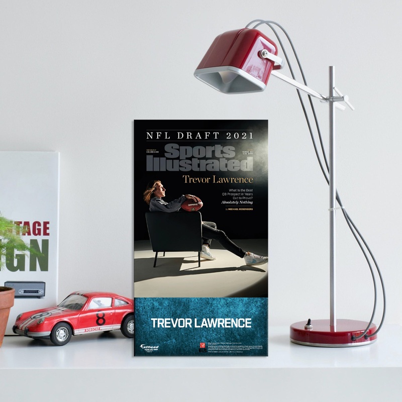 Trevor Lawrence – May 2021 Sports Illustrated Cover – Mini Stand Out – Official NFLPA – Jacksonville Jaguars – Cardstock Cutout