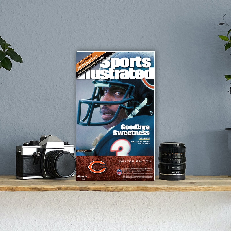 Walter Payton – November 1999 Sports Illustrated Cover – Mini Stand Out – Official NFL – Chicago Bears – Cardstock Cutout
