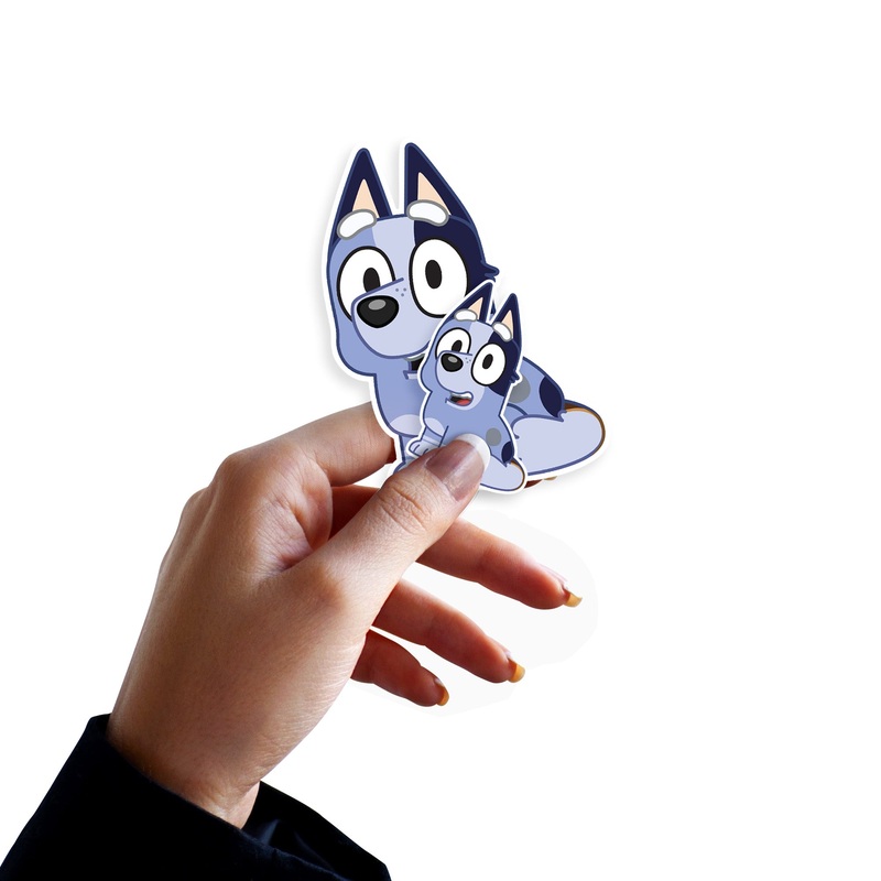 Bluey – 5 Socks Minis (Mixed Sizes) – Official BBC – Reusable Vinyl Decals