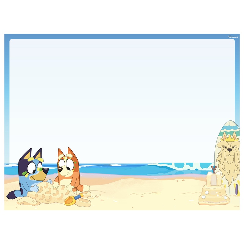 Bluey – Bluey & Bingo – Dry Erase – Official BBC – Reusable Vinyl Wall Decal
