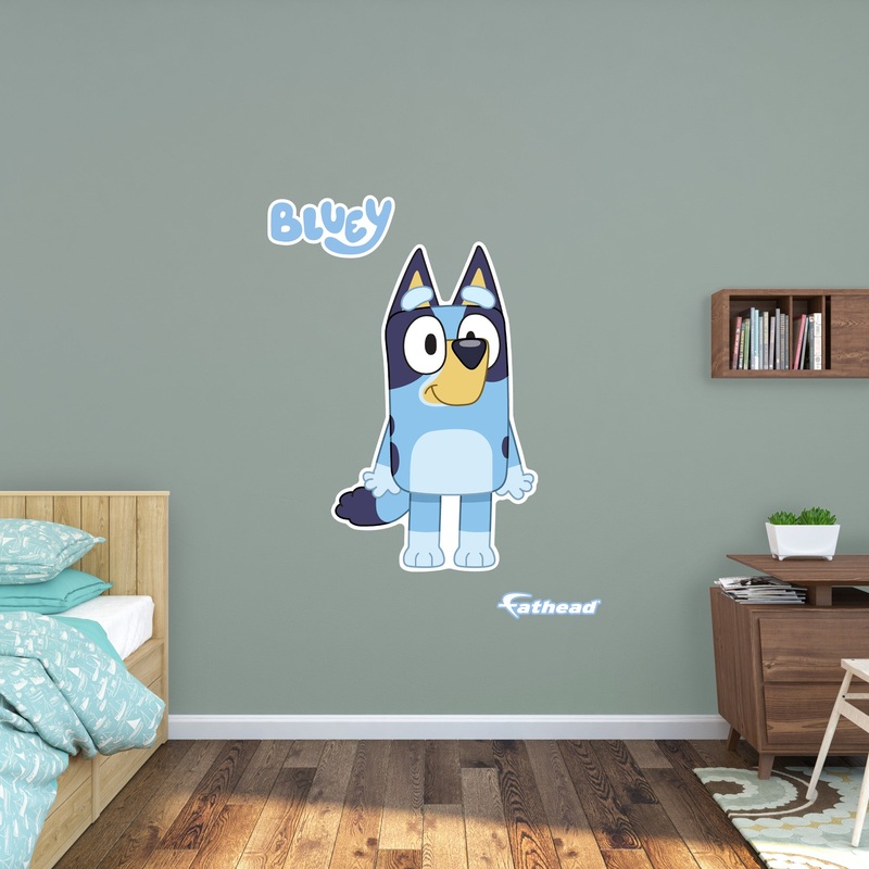 Bluey – Bluey – RealBig Collection – Official BBC – Reusable Vinyl Wall Decals