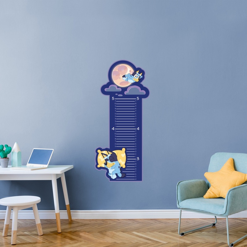 Bluey – Growth Chart – Official BBC – Bluey – Reusable Vinyl Wall Decal