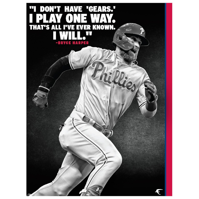Bryce Harper – Inspirational – Peel & Stick Poster – Official MLB – Philadelphia Phillies – Reusable Vinyl Wall Decal #2