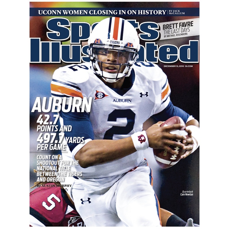Cam Newton – December 2010 Sports Illustrated Cover – Peel & Stick Poster – Official NCAA – Auburn Tigers – Reusable Vinyl Wall Decal