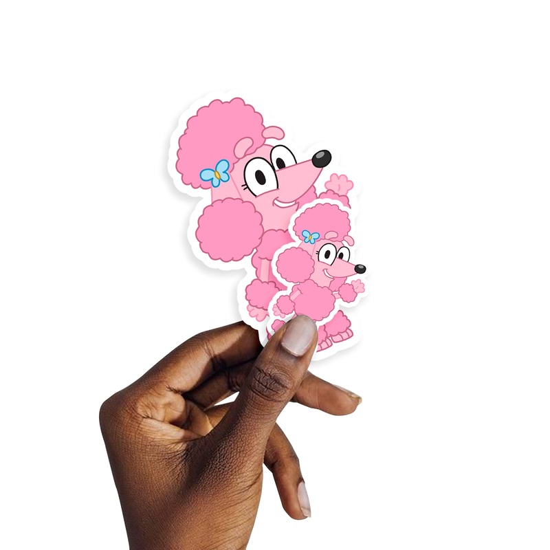 Coco – 5 Minis (Mixed Sizes) – Official BBC – Bluey – Reusable Vinyl Decals