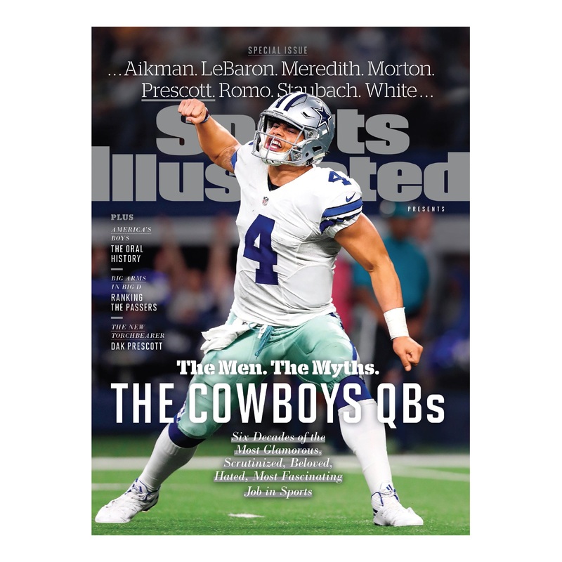 Dak Prescott – August 2017 Sports Illustrated Cover – Peel & Stick Poster – Official NFL – Dallas Cowboys – Reusable Vinyl Wall Decal