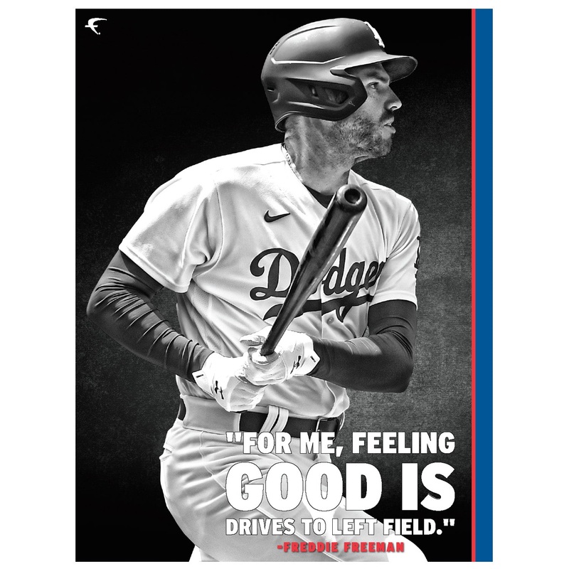 Freddie Freeman – Inspirational – Peel & Stick Poster – Official MLB – Los Angeles Dodgers – Reusable Vinyl Wall Decal