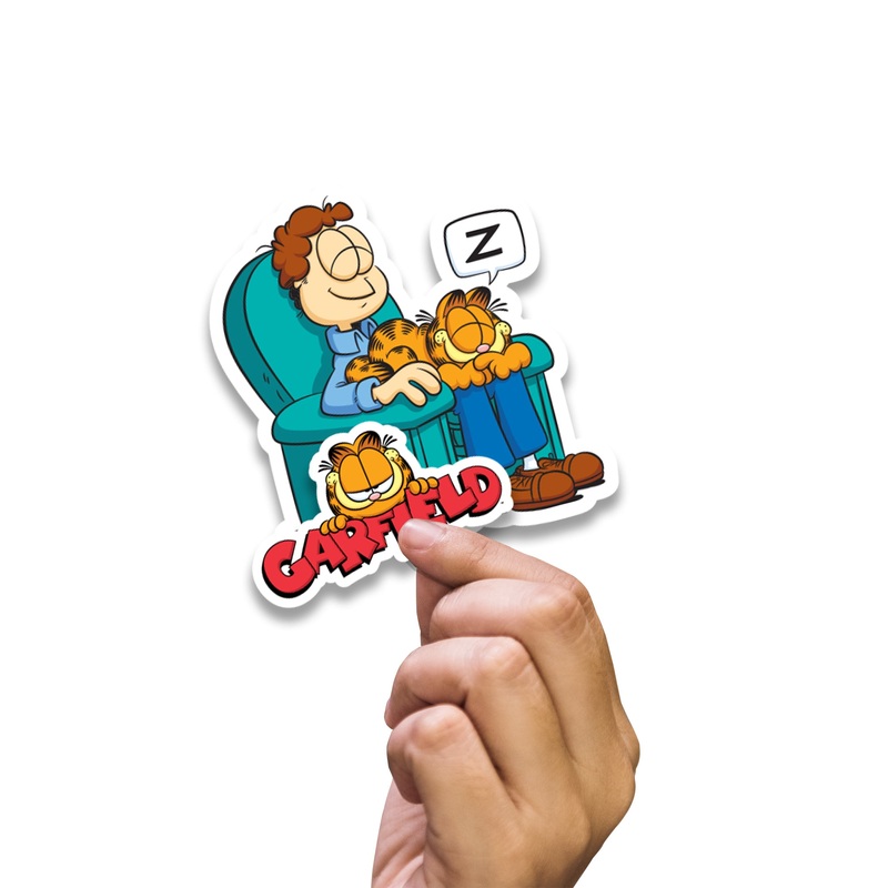 Garfield – 5 Character Minis (Mixed Sizes) – Official Nickelodeon – Jon – Reusable Vinyl Decals