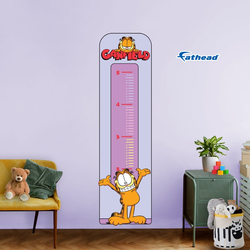 Garfield – Growth Chart – Official Nickelodeon – Reusable Vinyl Wall Decal