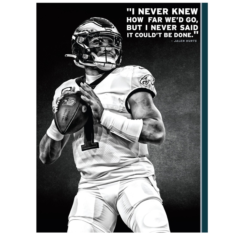 Jalen Hurts – Inspirational – Peel & Stick Poster – Official NFL – Philadelphia Eagles – Reusable Vinyl Wall Decal #2
