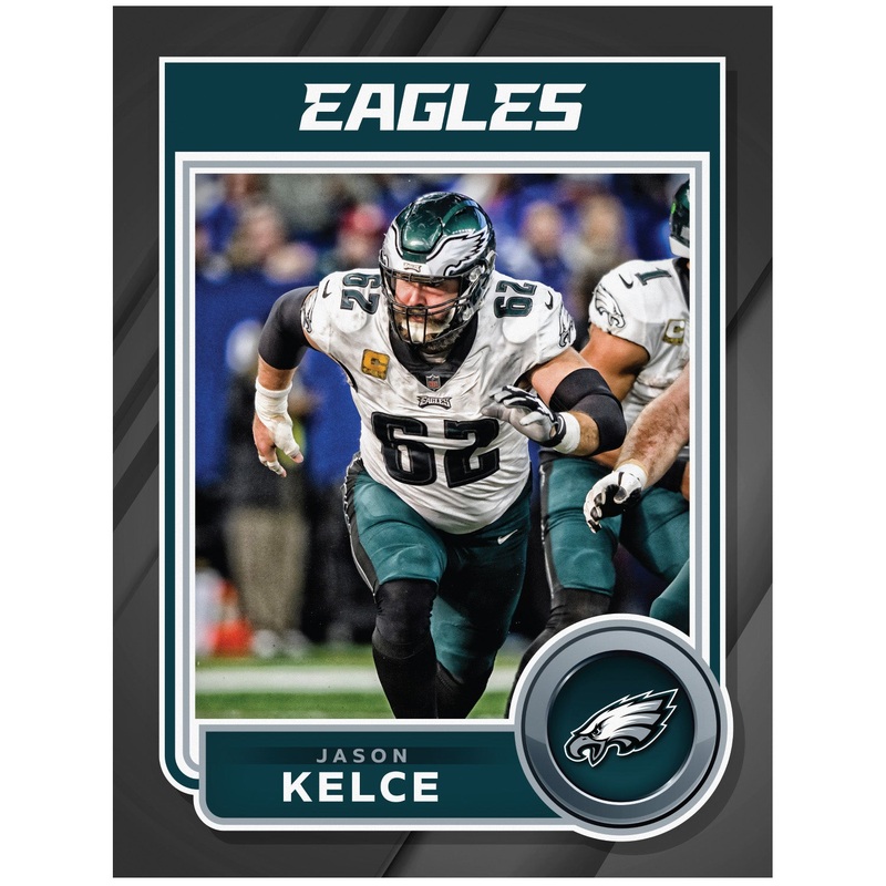 Jason Kelce – Peel & Stick Poster – Official NFL – Philadelphia Eagles – Reusable Vinyl Wall Decal