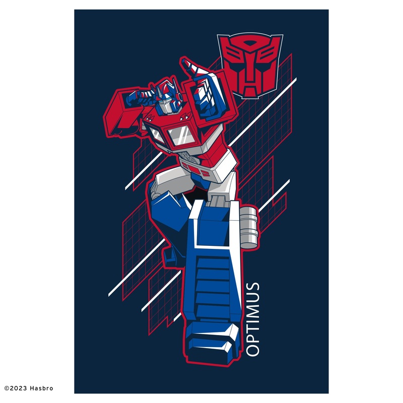 Optimus Prime – Peel & Stick Poster – Official Hasbro – Transformers Classic – Reusable Vinyl Wall Decal