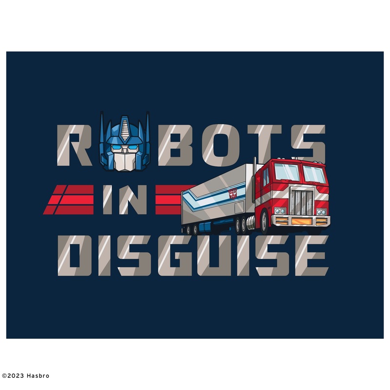 Optimus Prime – Peel & Stick Poster – Official Hasbro – Transformers Classic Robots In Disguise – Reusable Vinyl Wall Decal