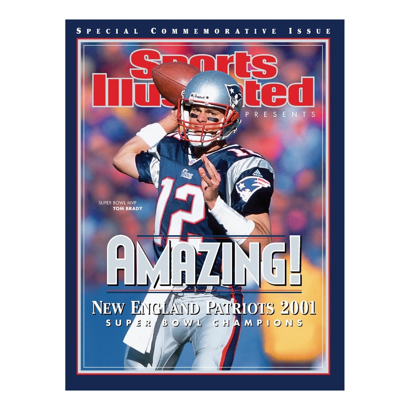 Tom Brady – February 2002 Sports Illustrated Cover – Peel & Stick Poster – Official NFL – New England Patriots – Reusable Vinyl Wall Decal