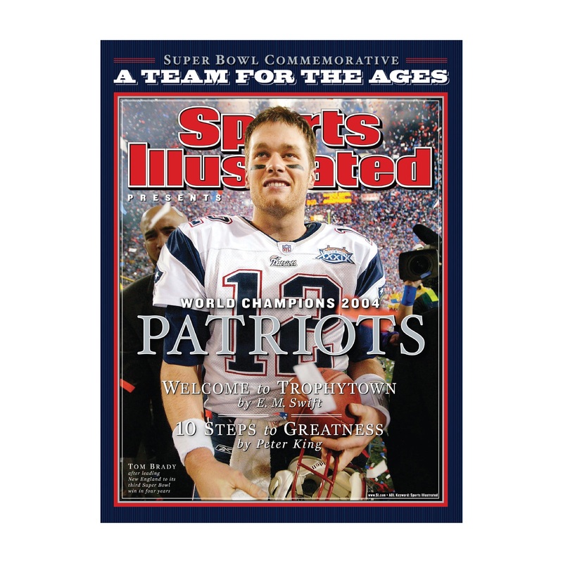 Tom Brady – February 2005 Super Bowl XXXIX Commemorative Sports Illustrated Cover – Peel & Stick Poster – Official NFL – New England Patriots – Reusable Vinyl Wall Decal
