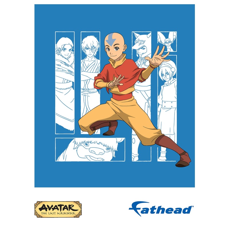 Aang – Peel & Stick Poster – Official Nickelodeon – Avatar The Last Airbender – Reusable Vinyl Wall Decal #1