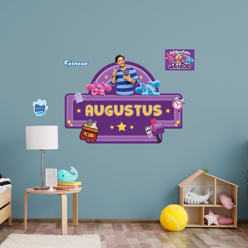 Blue’s Clues – Josh, Blue and Magenta Graphic – With Personalized Name – Official Nickelodeon – Vinyl Transfer Decals