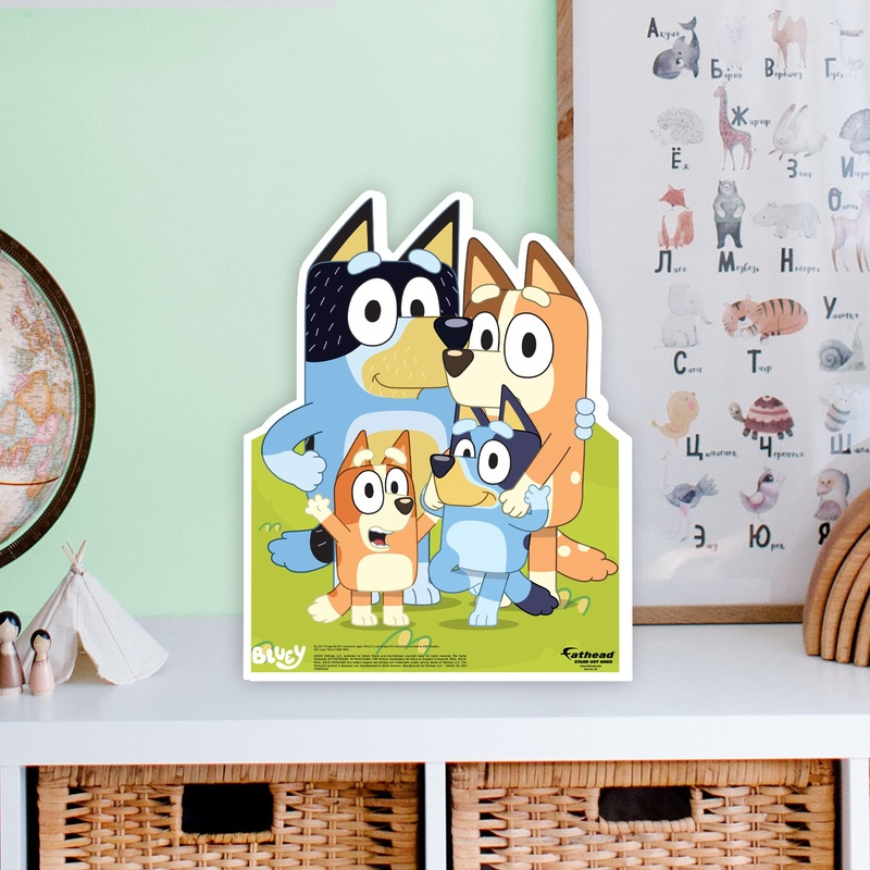 Bluey Family Group – Mini Stand Out – Official BBC – Cardstock Cutout
