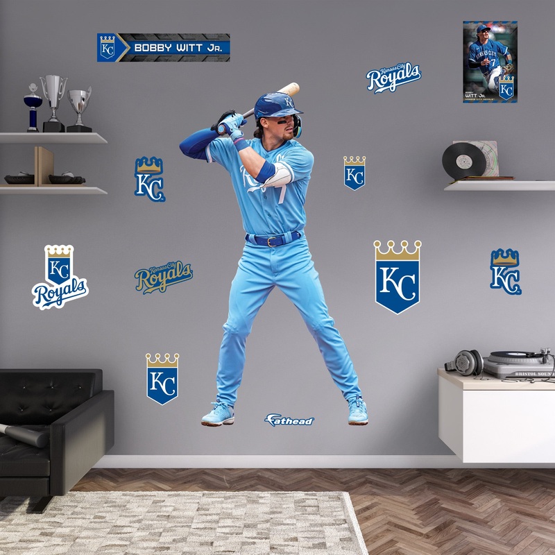 Bobby Witt Jr. – RealBig Collection – Official MLB – Kansas City Royals – Reusable Vinyl Wall Decals #2