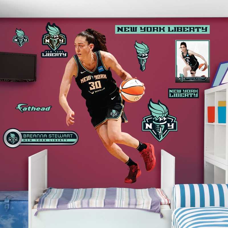 Breanna Stewart – RealBig Collection – Official WNBA – New York Liberty – Reusable Vinyl Wall Decals