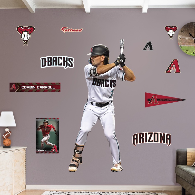 Corbin Carroll – RealBig Collection – Official MLB – Arizona Diamondbacks – Reusable Vinyl Wall Decals #1