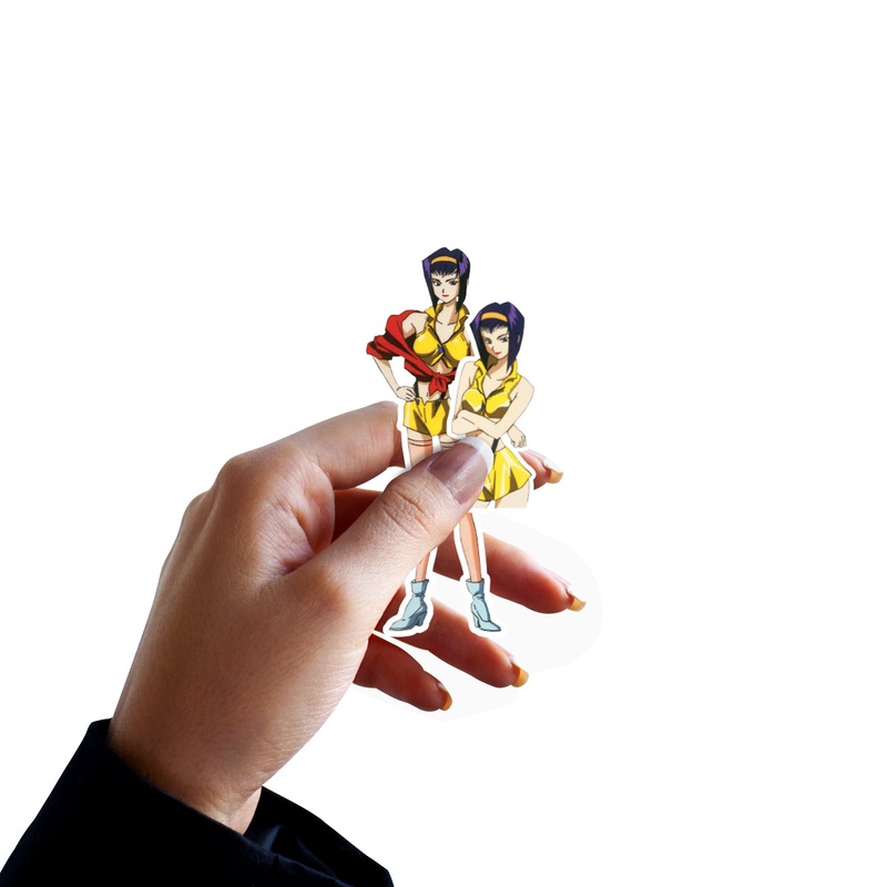 Cowboy Bebop – 5 Faye Minis (Mixed Sizes) – Official Funimation – Reusable Vinyl Decals