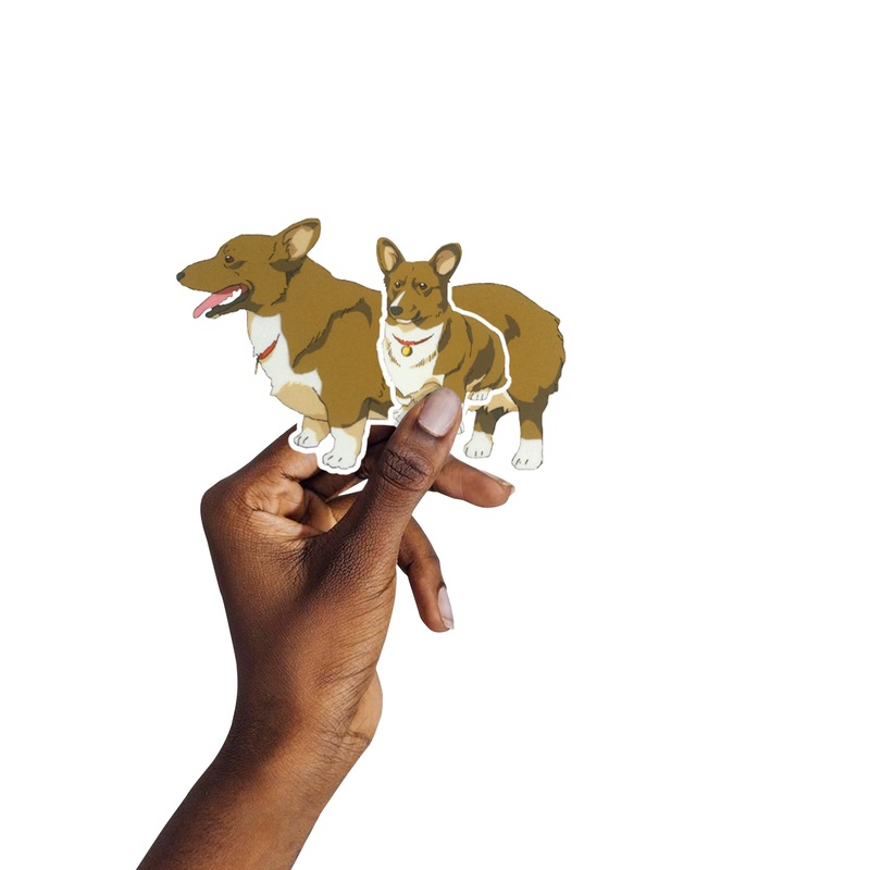 Cowboy Bebop – 5 Minis (Mixed Sizes) – Official Funimation – Ein – Reusable Vinyl Decals
