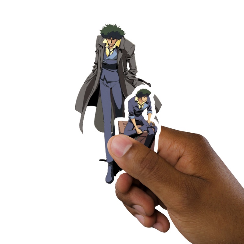 Cowboy Bebop Spike – 5 Minis (Mixed Sizes) – Official Funimation – Cowboy Bebop – Reusable Vinyl Decals
