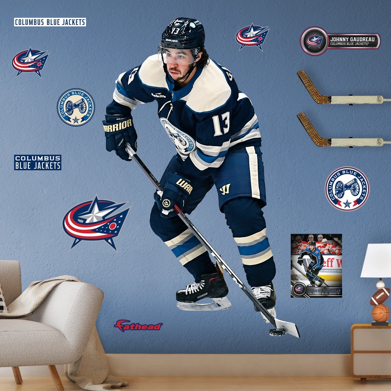 Johnny Gaudreau – RealBig Collection – Official NHL – Columbus Blue Jackets – Reusable Vinyl Wall Decals #1