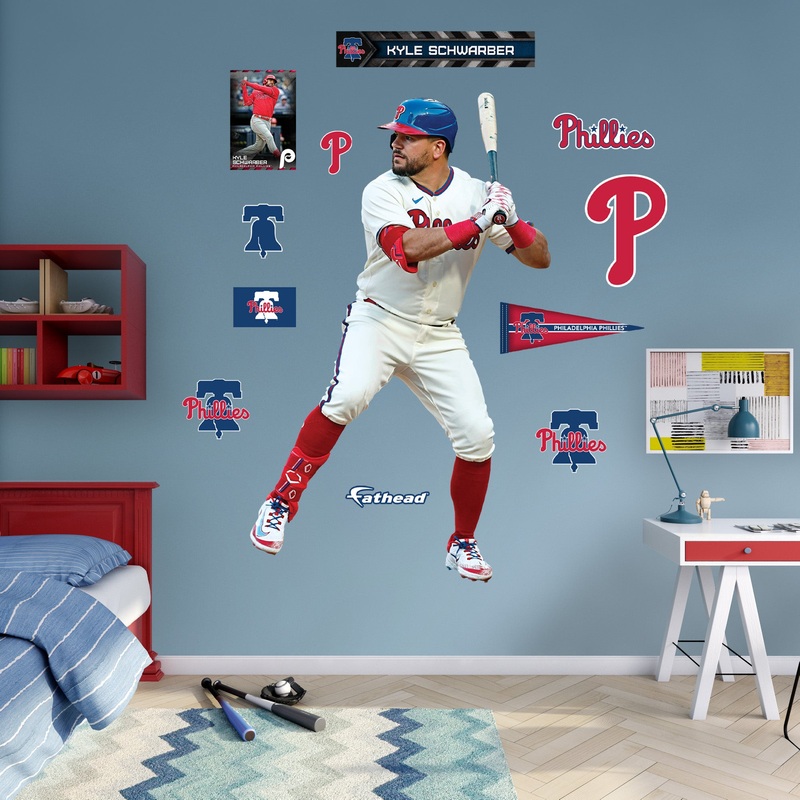 Kyle Schwarber – RealBig Collection – Official MLB – Philadelphia Phillies – Reusable Vinyl Wall Decals #2