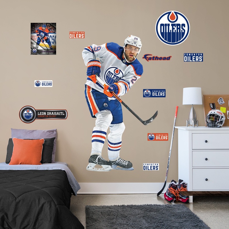 Leon Draisaitl – RealBig Collection – Official NHL – Edmonton Oilers – Reusable Vinyl Wall Decals #2