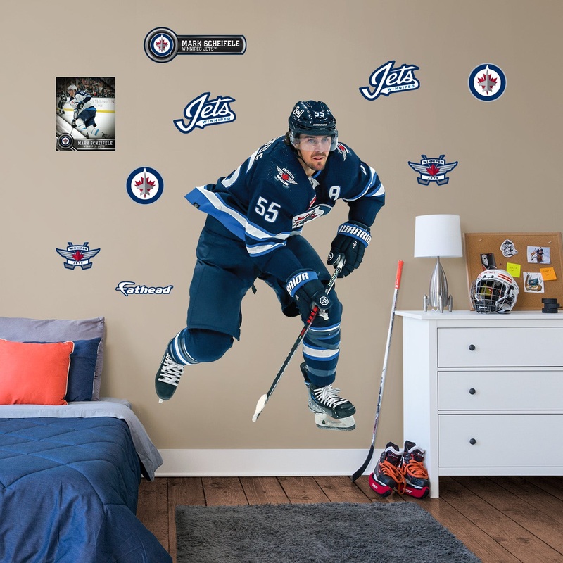 Mark Scheifele – RealBig Collection – Official NHL – Winnipeg Jets – Reusable Vinyl Wall Decals