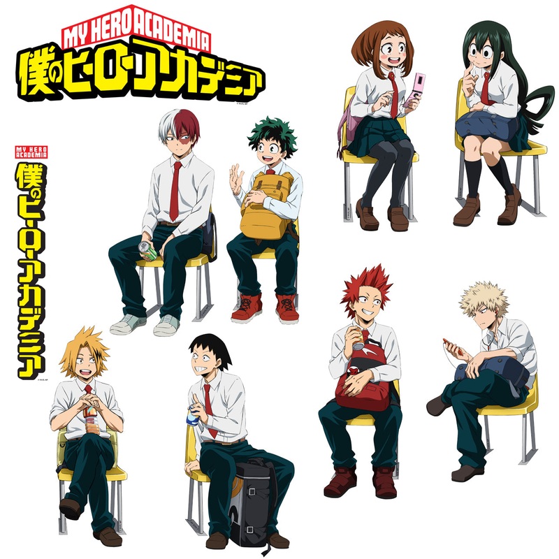 My Hero Academia – RealBig Classroom Collection – Official Funimation – Reusable Vinyl Wall Decals